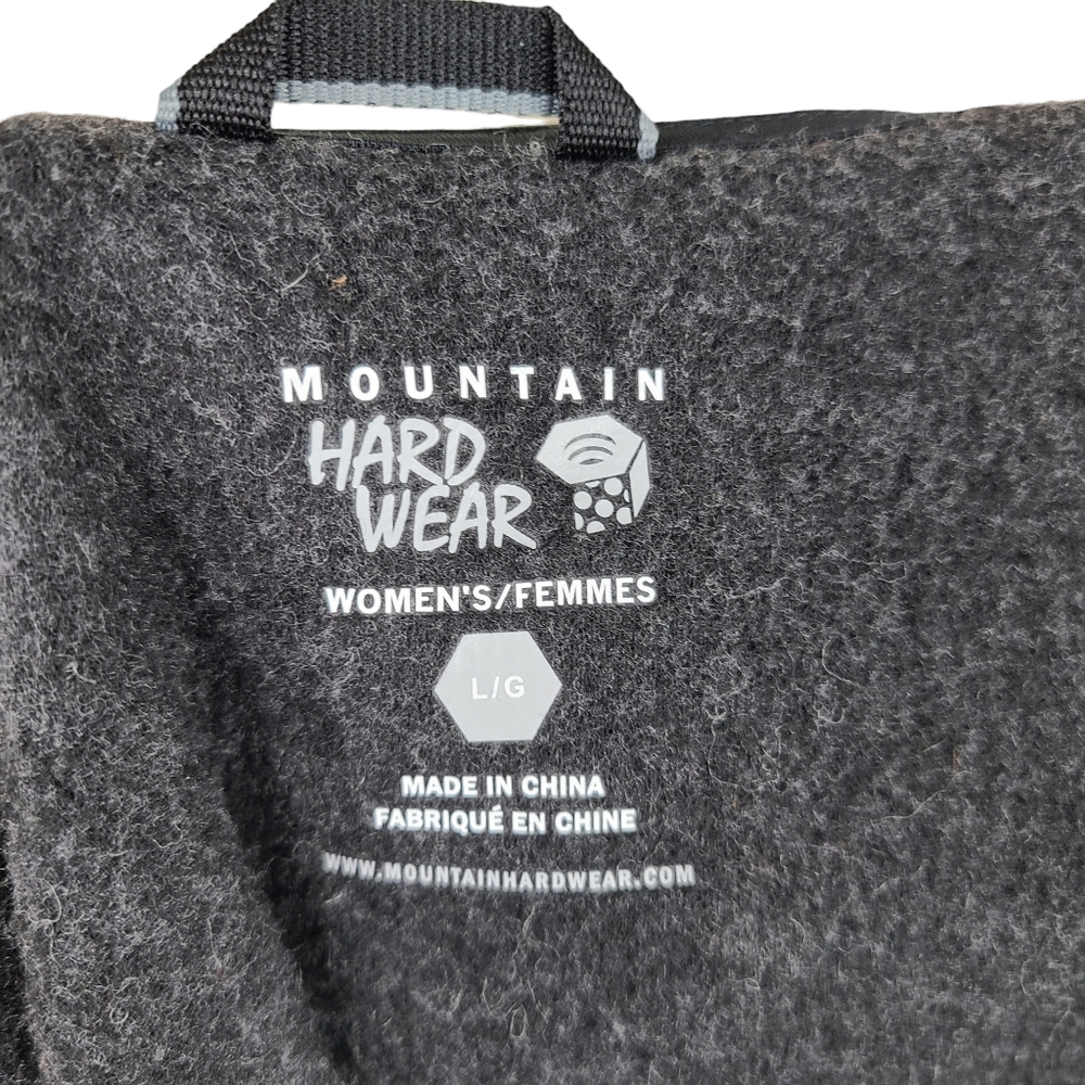 Mountain Hardwear wool blend black gray buttoned sweater cardigan Large - Picture 11 of 15